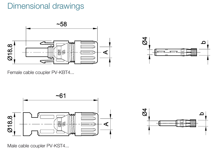 MC4 Connector Pair