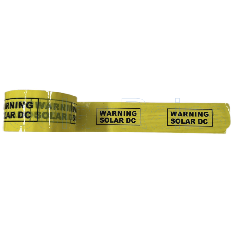 Solar DC Warning Tape 50m