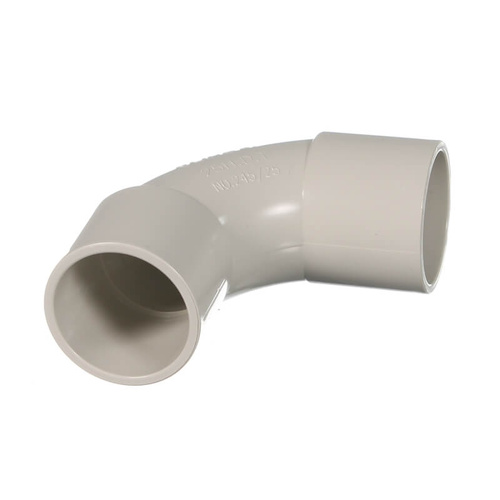 Coupling- L 25mm Solid Elbow 90 Deg- (25 pcs/bag)