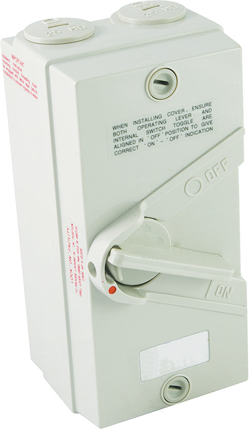 63 A 2 Pole IP66 – AC Isolator (QCE)